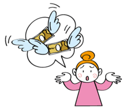 Woman's mind Daily life sticker #2396280