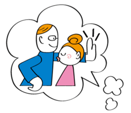 Woman's mind Daily life sticker #2396283