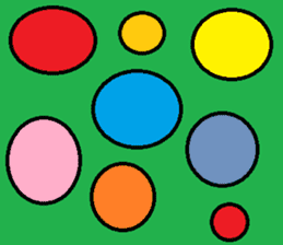 polka dots square turtle sticker #2397215