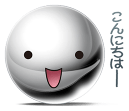 Silver balls (Face Sticker) sticker #2397296