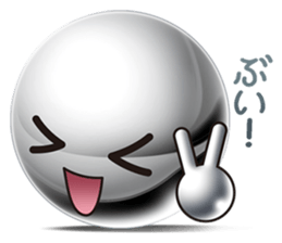 Silver balls (Face Sticker) sticker #2397297