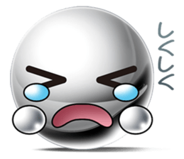 Silver balls (Face Sticker) sticker #2397299