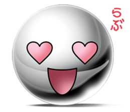 Silver balls (Face Sticker) sticker #2397317