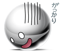 Silver balls (Face Sticker) sticker #2397321