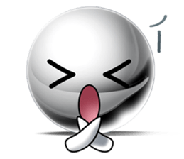 Silver balls (Face Sticker) sticker #2397323