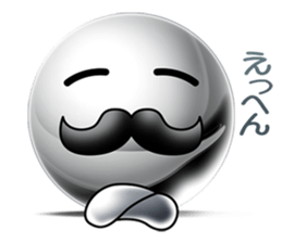 Silver balls (Face Sticker) sticker #2397325