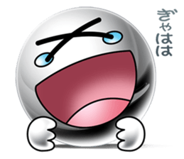 Silver balls (Face Sticker) sticker #2397334