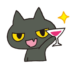 the dark cat sticker #2397555