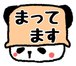 Colorful pot Panda sticker #2397706