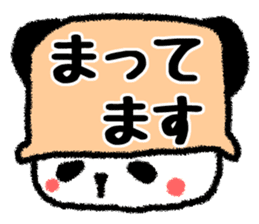 Colorful pot Panda sticker #2397706