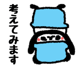 Colorful pot Panda sticker #2397728