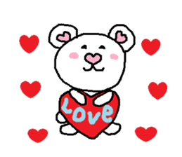 Bears of cute Heart sticker #2398146