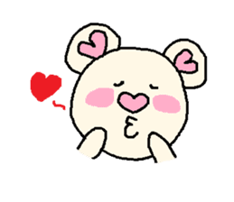 Bears of cute Heart sticker #2398165