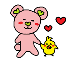 Bears of cute Heart sticker #2398174