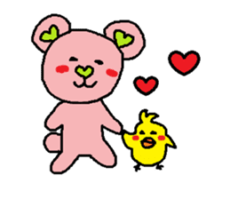 Bears of cute Heart sticker #2398174