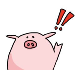 pretty Pig Sticker sticker #2398336