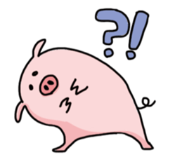 pretty Pig Sticker sticker #2398337