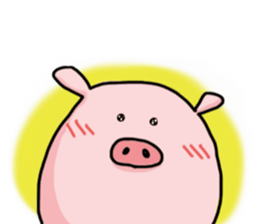 pretty Pig Sticker sticker #2398338