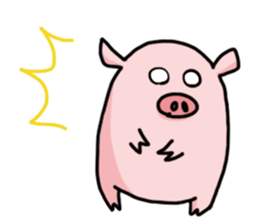 pretty Pig Sticker sticker #2398339
