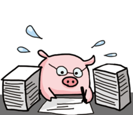 pretty Pig Sticker sticker #2398343