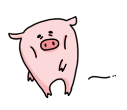 pretty Pig Sticker sticker #2398344