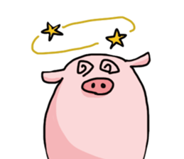 pretty Pig Sticker sticker #2398345