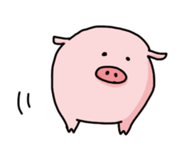 pretty Pig Sticker sticker #2398346