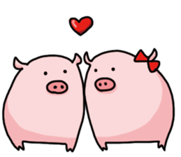 pretty Pig Sticker sticker #2398347