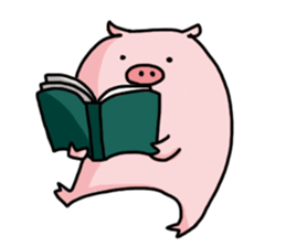 pretty Pig Sticker sticker #2398349