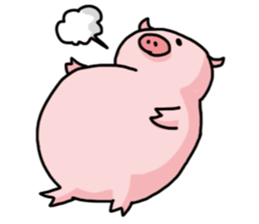 pretty Pig Sticker sticker #2398352