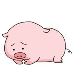 pretty Pig Sticker sticker #2398354