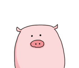pretty Pig Sticker sticker #2398355