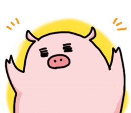 pretty Pig Sticker sticker #2398356