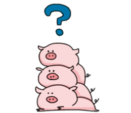 pretty Pig Sticker sticker #2398362