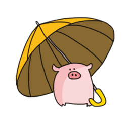 pretty Pig Sticker sticker #2398363