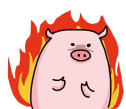 pretty Pig Sticker sticker #2398364