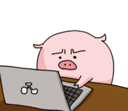 pretty Pig Sticker sticker #2398365