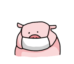 pretty Pig Sticker sticker #2398369