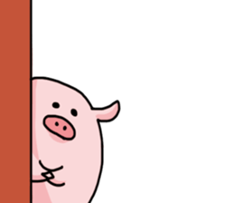 pretty Pig Sticker sticker #2398370