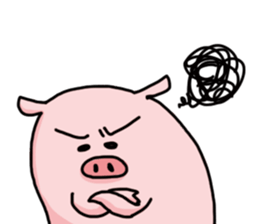 pretty Pig Sticker sticker #2398371