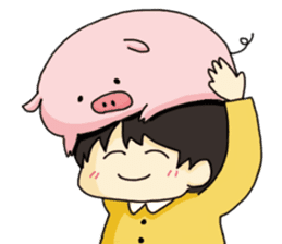 pretty Pig Sticker sticker #2398374