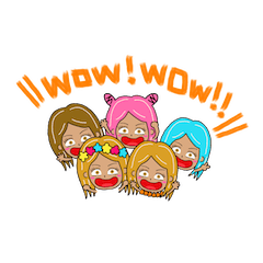 SHIBUYA STICKER young people words.