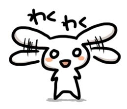 Sticker mundane rabbit yuruyuru sticker #2399004