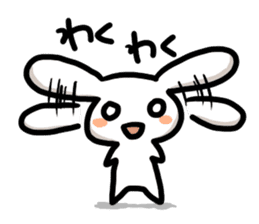 Sticker mundane rabbit yuruyuru sticker #2399004