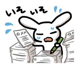 Sticker mundane rabbit yuruyuru sticker #2399010