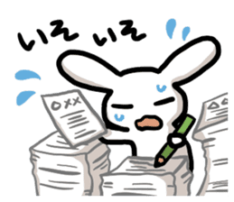 Sticker mundane rabbit yuruyuru sticker #2399010