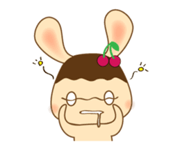 Pudding rabbit sticker #2399064
