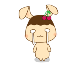 Pudding rabbit sticker #2399074