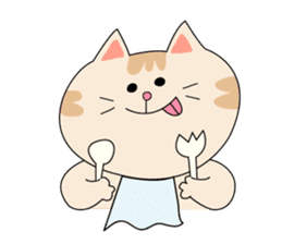 Healing Cats named Harchan & Parchan sticker #2401084