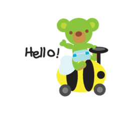 Clover the Green Baby Bear sticker #2401776